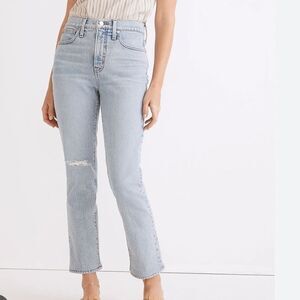 Madewell The Perfect Vintage Crop Denim Jeans in Sudbury Wash SIZE 33